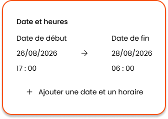Event dates
